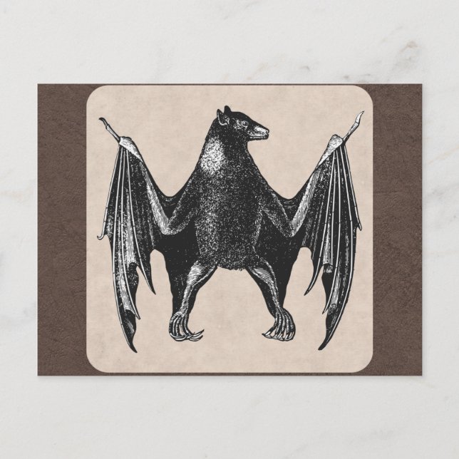 Carte Postale Impression de chaume vintage (Devant)