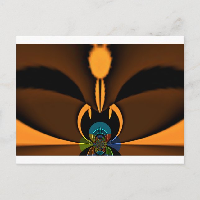 Carte Postale Impression de contraste de couleur Abstraite (Devant)