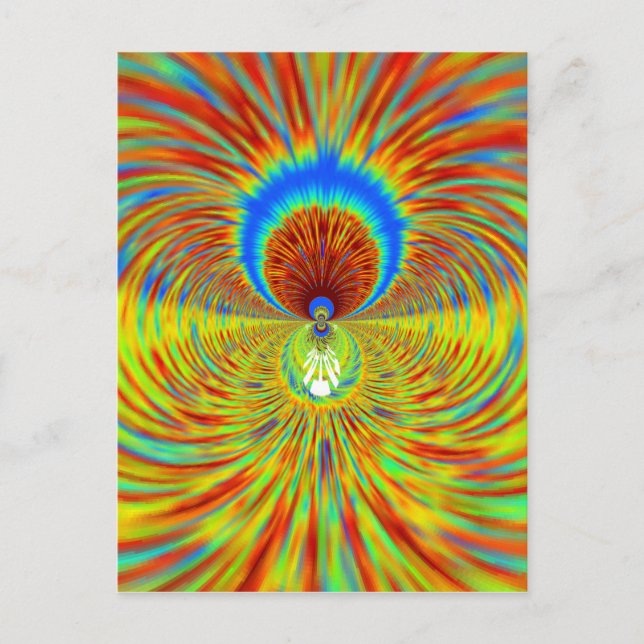 Carte Postale Impression de Kaleidoscope coloré (Devant)