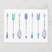 Impression de la flèche aquarelle