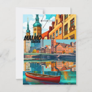 Carte Postale Impression de Malmö Décoration intérieure de Malmö