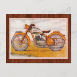 Carte Postale Impression de motocycle Socovel vintage Gold