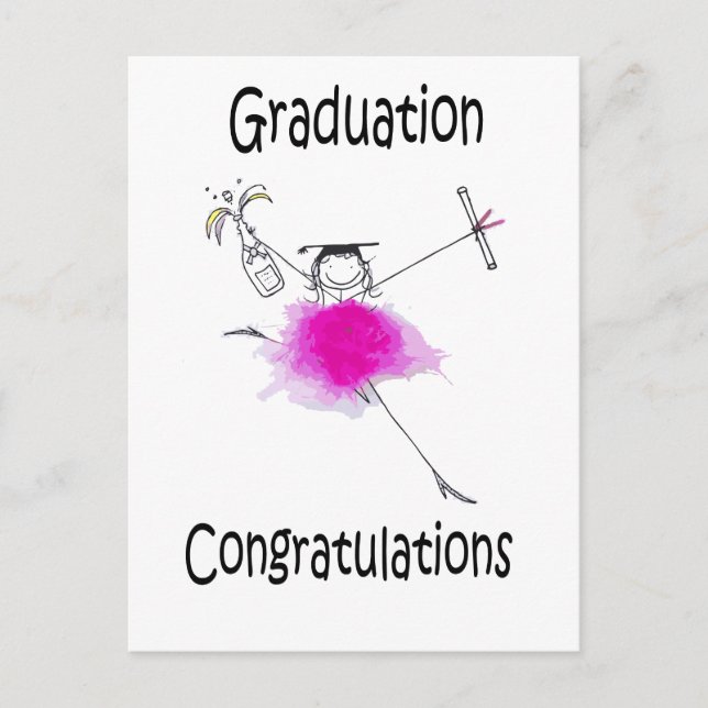 Carte Postale Impression des diplômes |Cadeau de diplôme | (Devant)