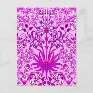 Carte Postale Impression d'hyacinthe de William Morris, lavande 