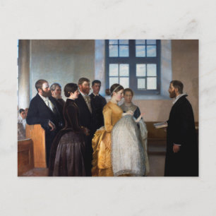 Carte Postale Impression d'une toile de baptême
