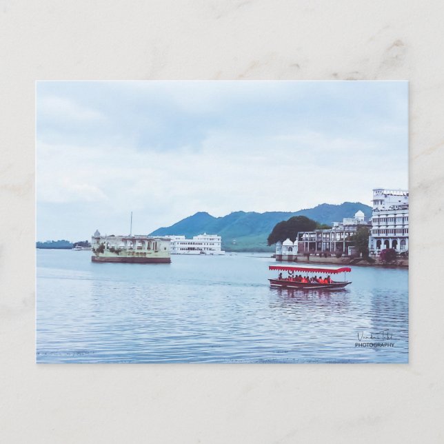 Carte Postale Impression en toile étirée - Belle Pos Lake Palace (Devant)