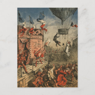 Carte Postale Impression Humoristique D'Un Interprète Théâtral