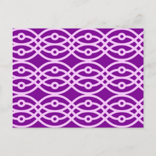 Carte Postale Impression kimono, violet et lavande