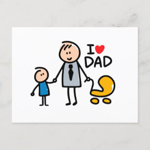 Carte Postale Impression Love Daddy