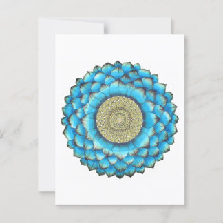 Carte Postale Impression manuscrite Mandala