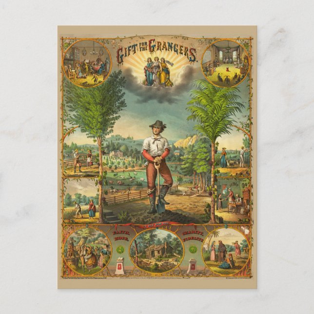 Carte Postale Impression promotionnelle Pour Membres Grange (Devant)