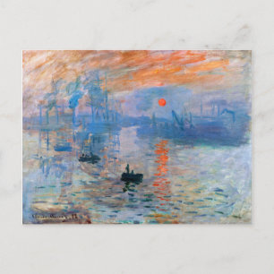 Carte Postale Impression, soleil levant (1872) de Claude Monet