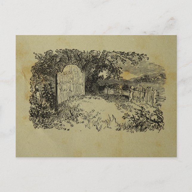 Carte Postale Impression vintage (Devant)