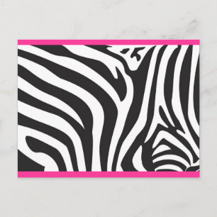 Carte Postale Impression Zebra