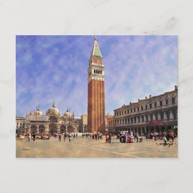 Carte Postale Impressionnément Venezia Piazza San Marco (Devant)