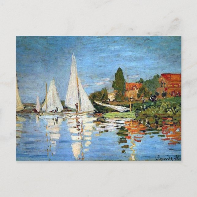 Carte postale Impressionnisme Bateaux Art (Devant)