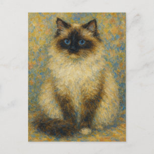 Carte Postale Impressionniste Ragdoll