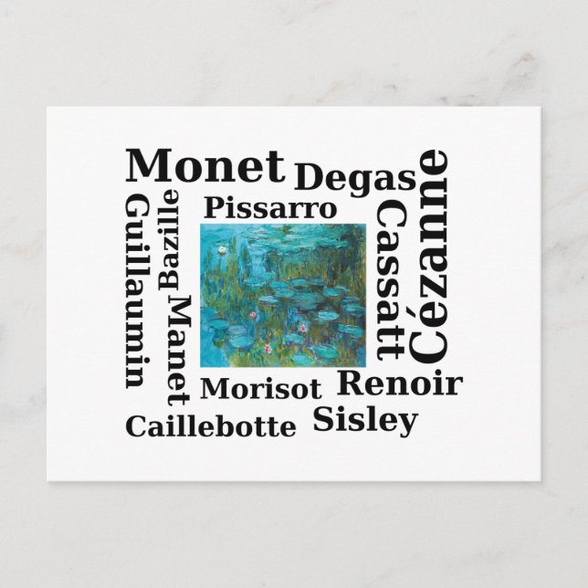 Carte Postale Impressionnistes (Devant)