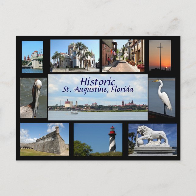 Carte Postale Impressions historiques de St Augustine, Floride P (Devant)