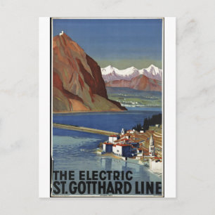 Carte Postale Impressions rétrographiques de l'affiche Vintage v