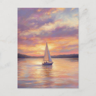 Carte Postale Impressions sur toile du lac des Ozarks avec cadre