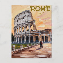 Imprimable Rome Italie Colisée Voyage Art Vintage