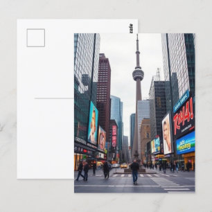 Carte Postale Imprimable Toronto Canada Travel Art Vintage