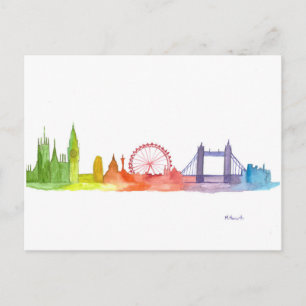 Carte Postale Imprimé d'art abstrait Londres