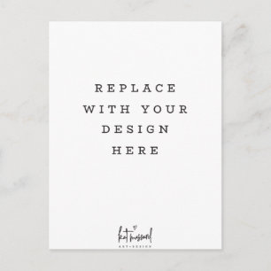 Carte Postale IMPRIMER COMMANDE portrait vertical grand