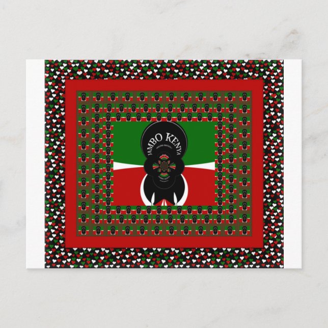 Carte Postale Imprimerie d'art Jambo Kenya (Devant)