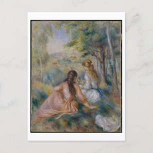 Carte Postale "In the Meadow" par Renoir Painting Postcard