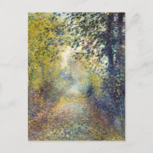 Carte Postale In the Woods by Renoir, French Impressionism Art,