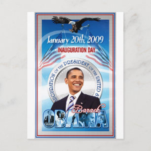 Carte Postale Inauguration de Barack Obama
