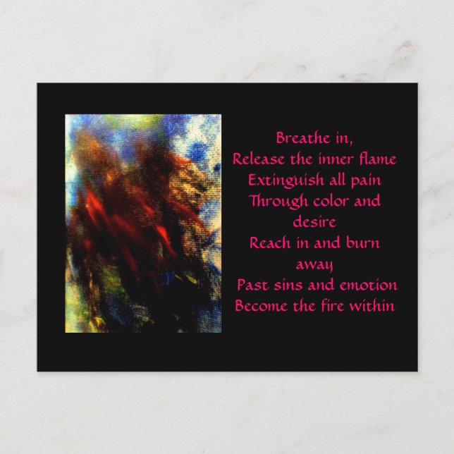 Carte Postale Incendie (Devant)