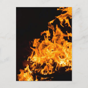 Carte postale incendie