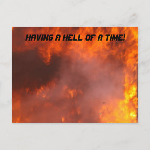 Carte postale incendie