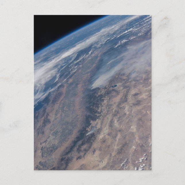 Carte Postale Incendie dans le parc national de Yosemite et la f (Devant)