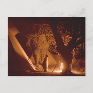 Carte Postale Incendie de camp no 2