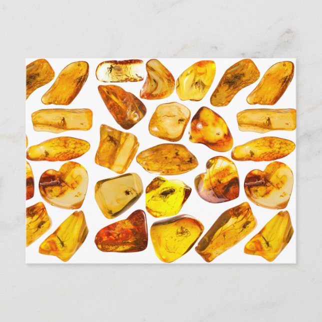 Carte Postale Inclusions de pierre ambre (Devant)
