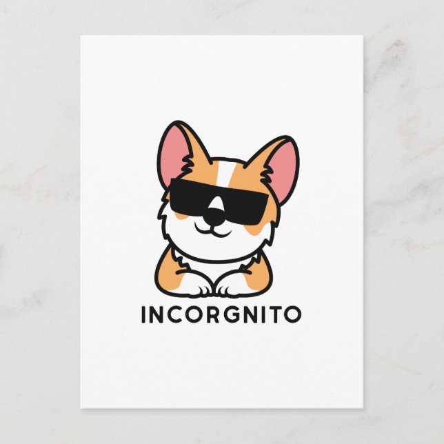Carte Postale Incorgnito (Devant)