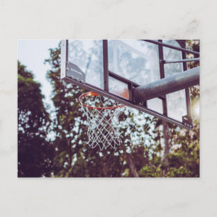Carte Postale Incroyable œuvre d'art de basketball