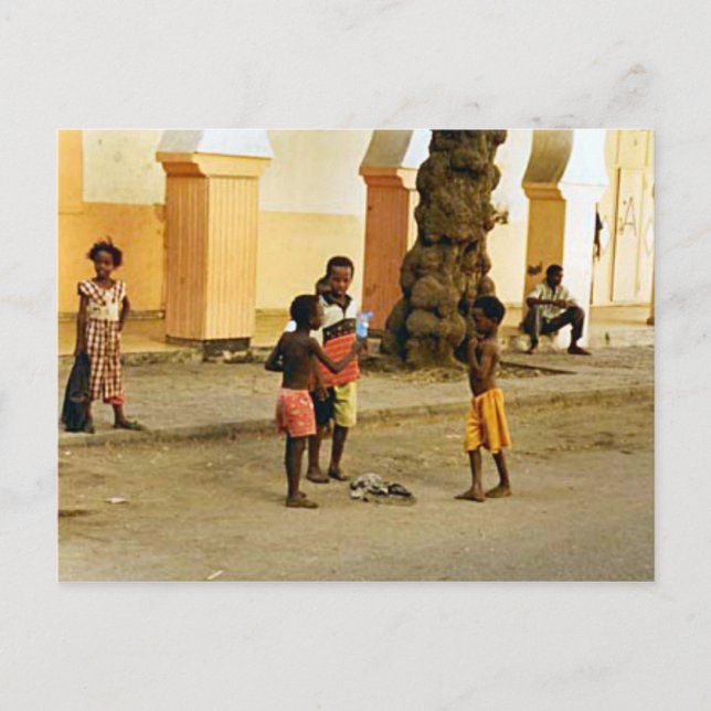 Carte Postale Inde, cour du temple (Devant)
