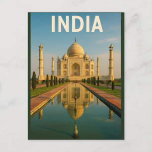 Carte Postale Inde – Le majestueux Taj Mahal