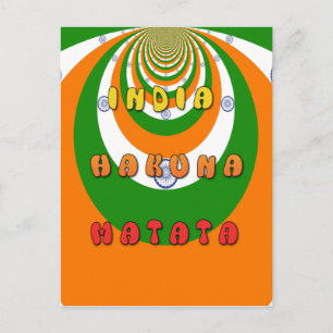 CARTE POSTALE INDE MATATA HAKUNA