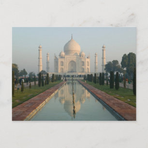 Carte Postale INDE, Uttar Pradesh, Agra : Taj Mahal, matin