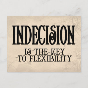 Carte Postale Indecision