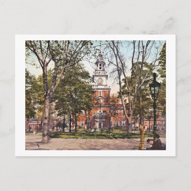 Carte Postale Indépendance Hall Philadelphia, PA 1900 Vintage (Devant)