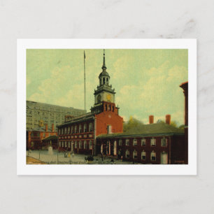 Carte Postale Indépendance, Philadelphie Vintage