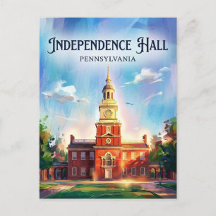 Carte Postale Independence Hall Pennsylvanie