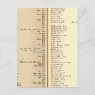 Carte Postale Index Nouvelle Rochelle